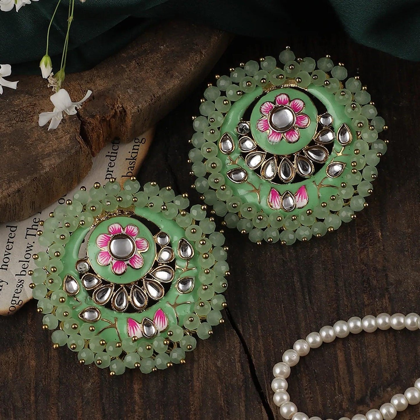 Mint Green Ashu Meena Stud
