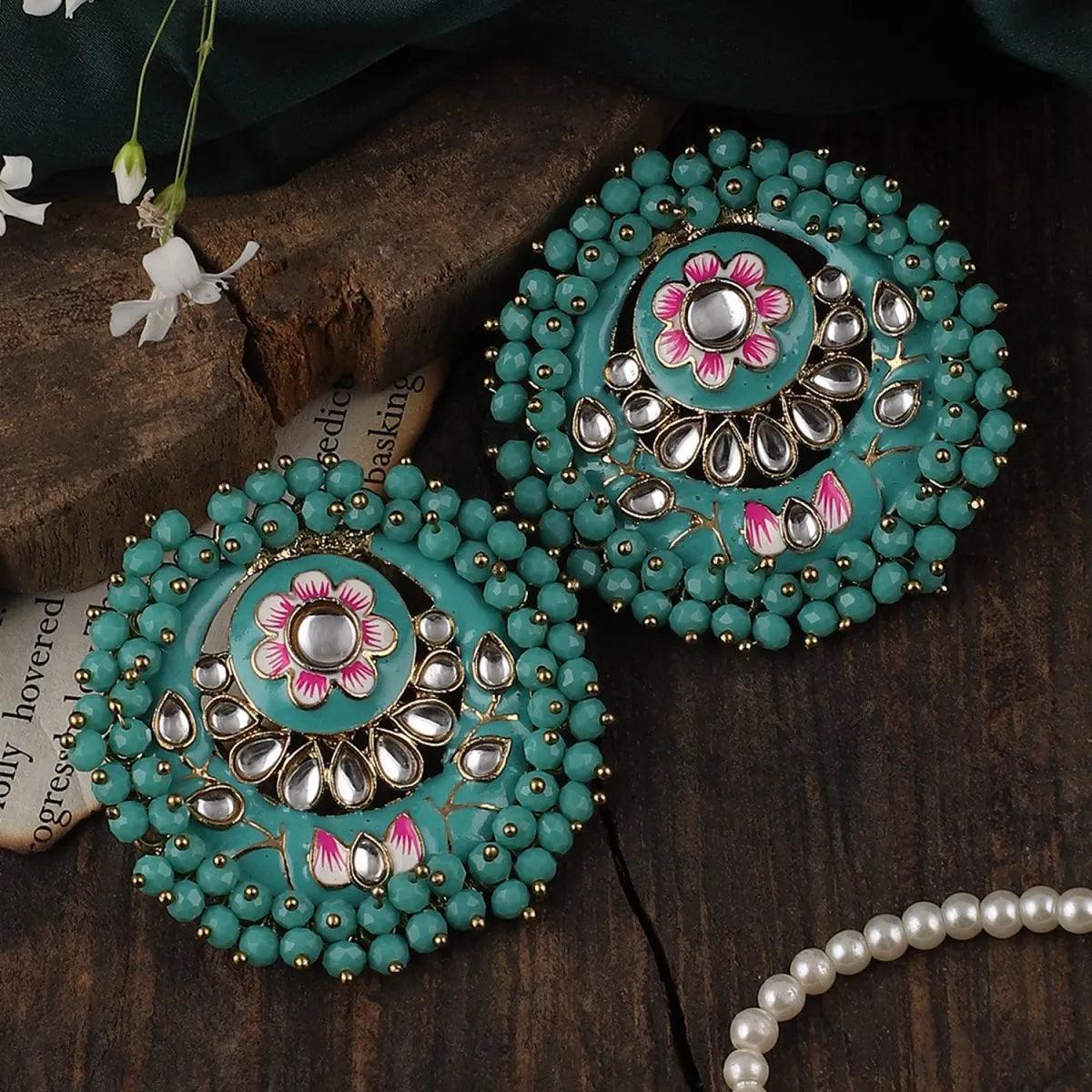 Turquoise Ashu Meena Stud