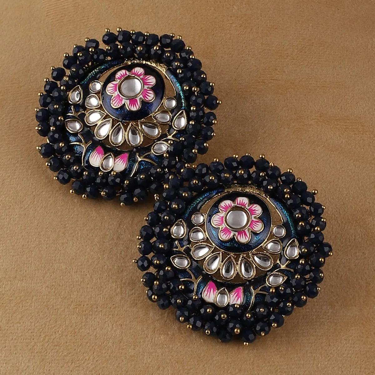 Navy Blue Ashu Meena Stud