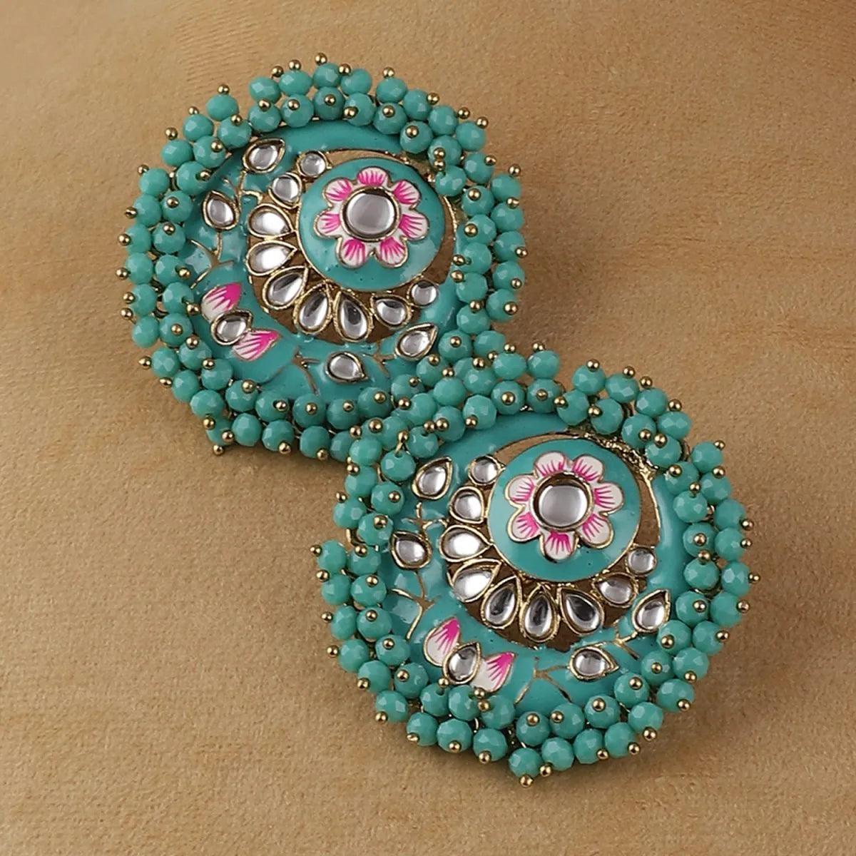 Turquoise Ashu Meena Stud