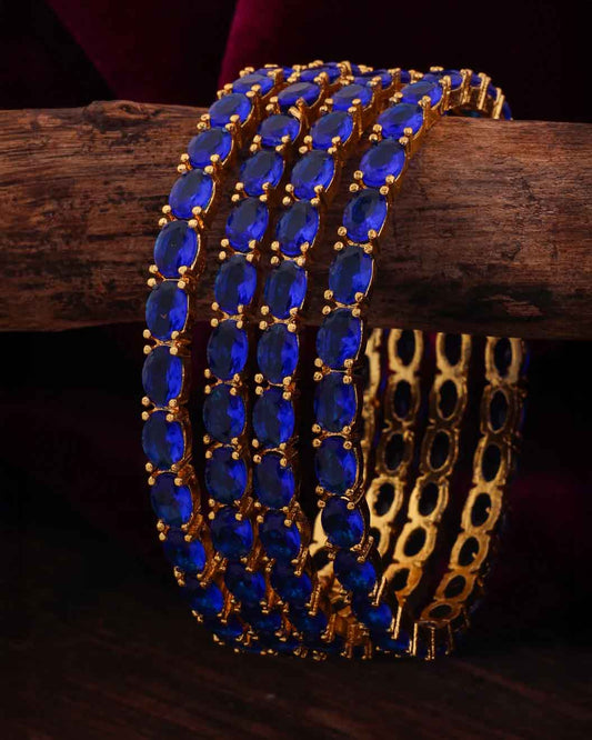 Blue Sriyam Bangle Set