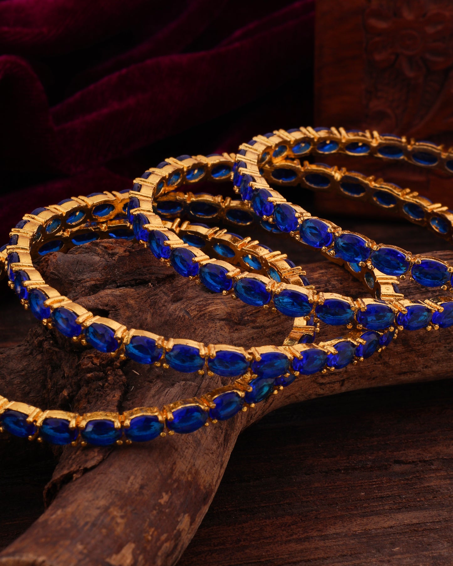 Blue Sriyam Bangle Set