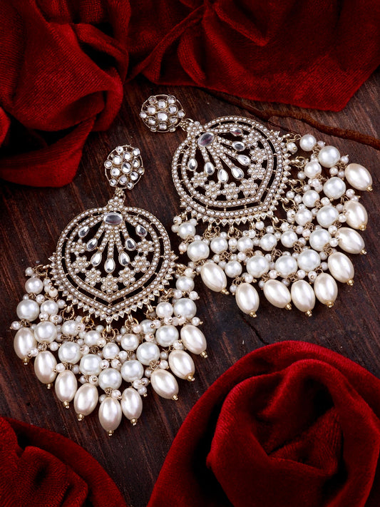 Pearl Ishmeet Designer Jadau Pakistani Chandbali