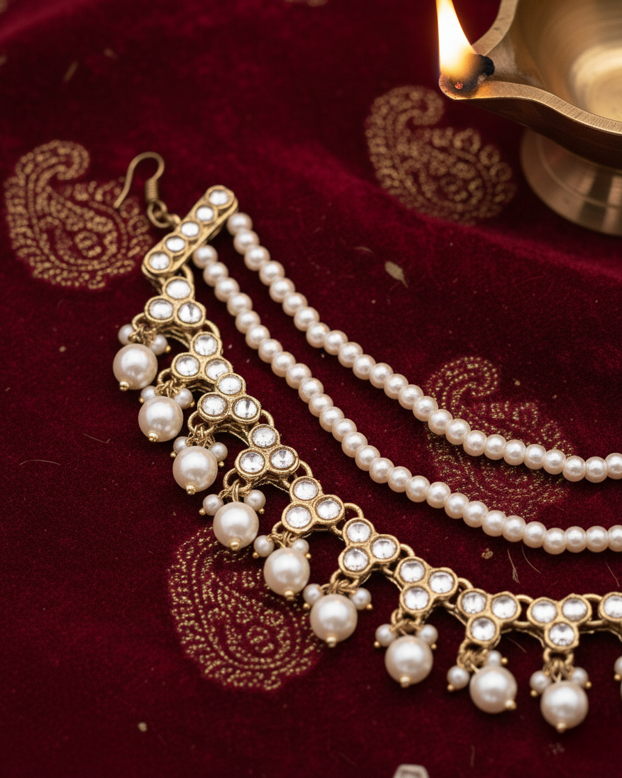 Nita Kundan Kaan Chain Pair