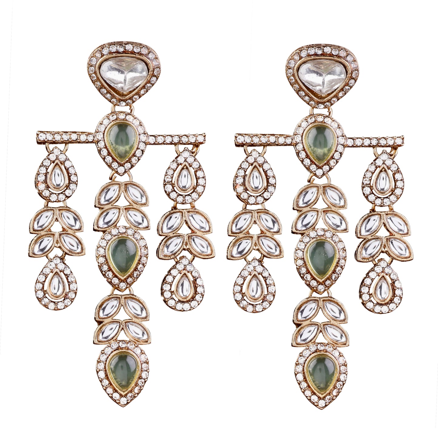Olive Japneet Premium Designer Zircone Earring