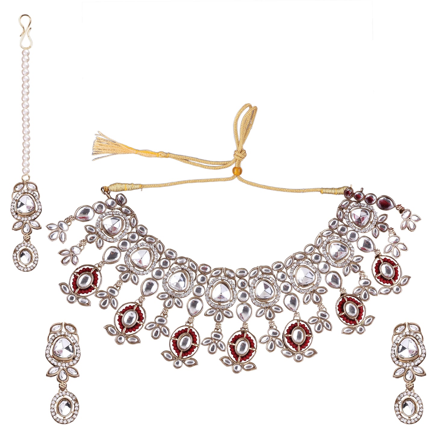 Maroon Sujata Necklace