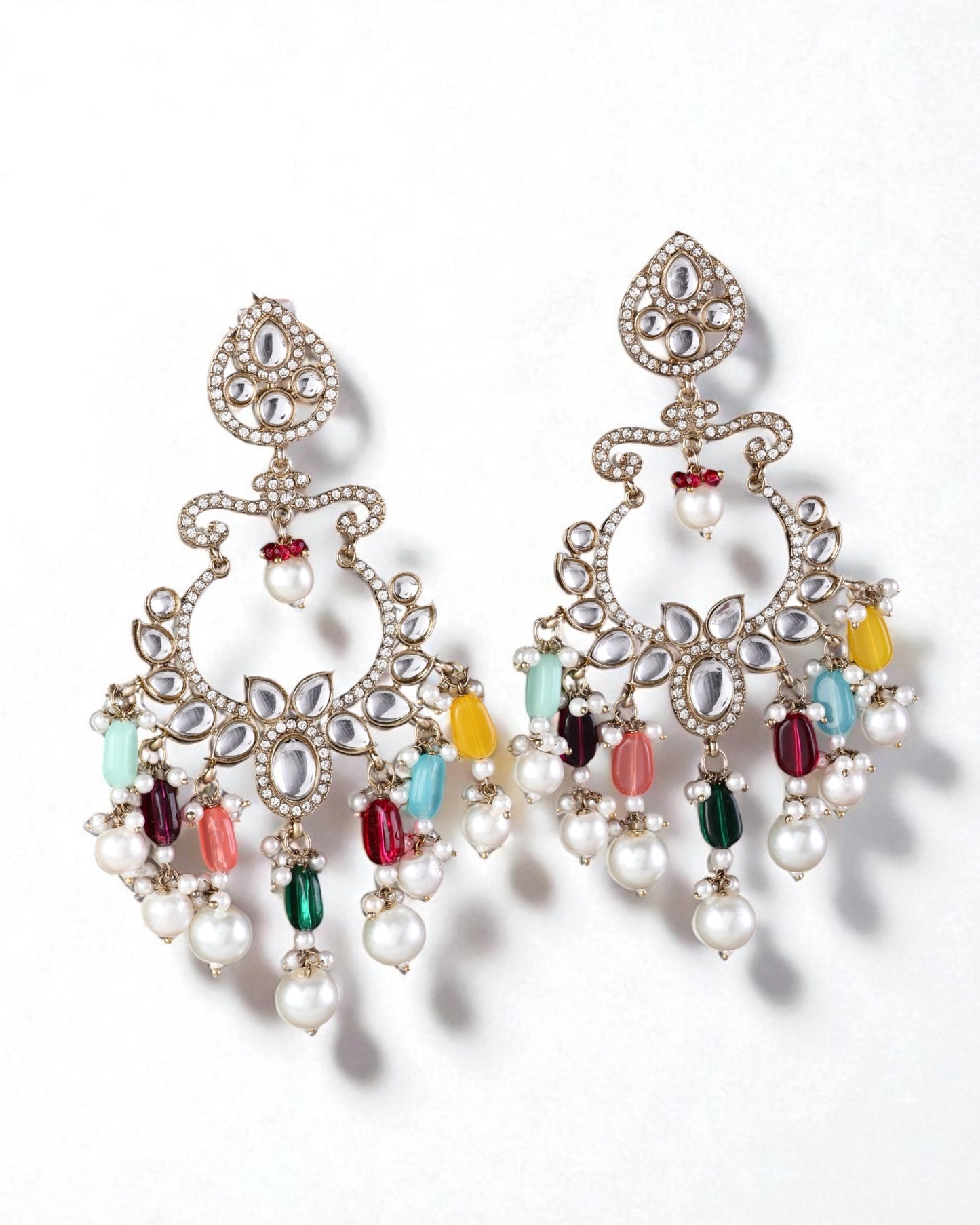 Multi Rajveer Designer Chandbali Earring