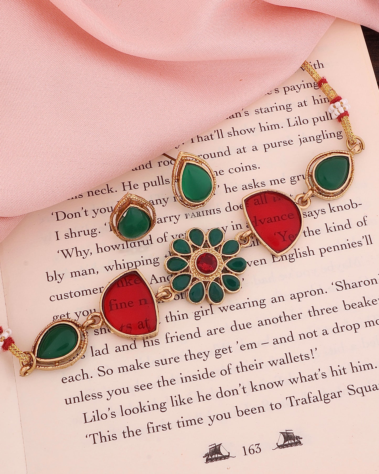 Vaneet Indian Ethnic Necklace with Earring