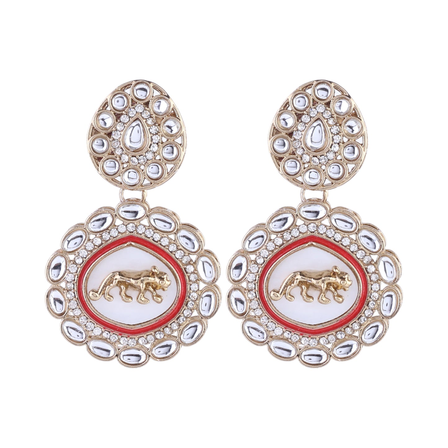 Red Avani Designer Earring