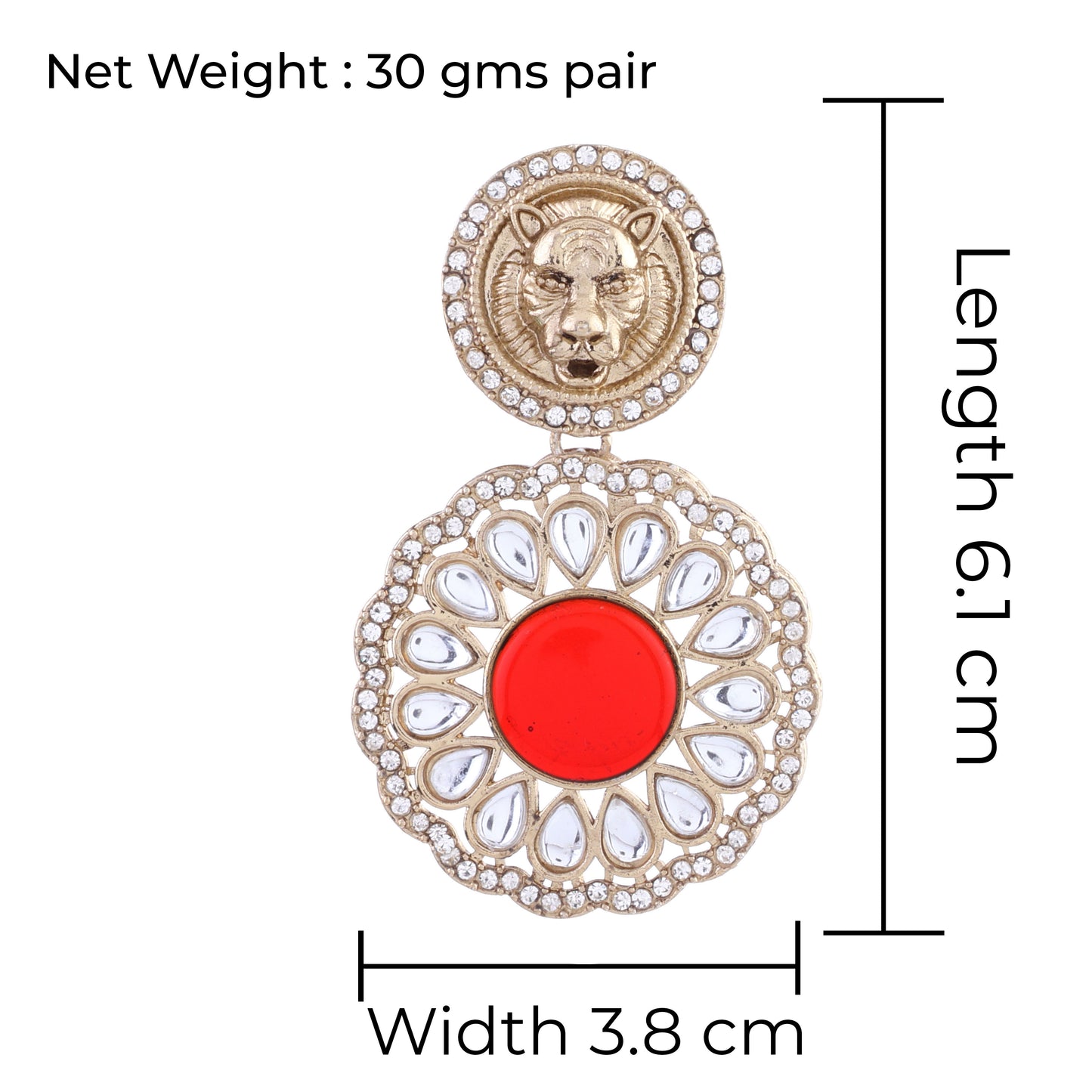 Ruby Kysa Bollywood Inspired Designer Earring