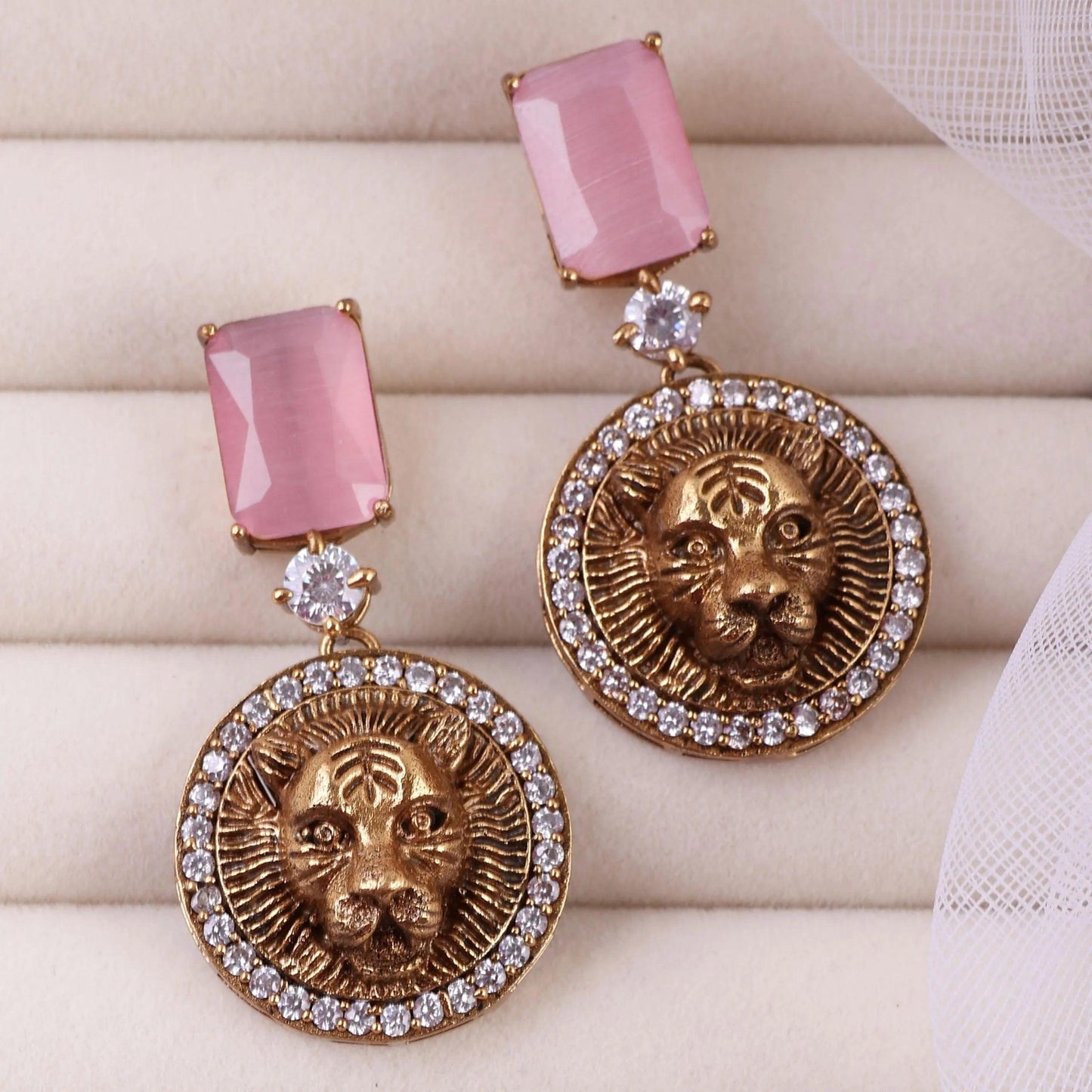 Matte Blush Shriya Designer Earring