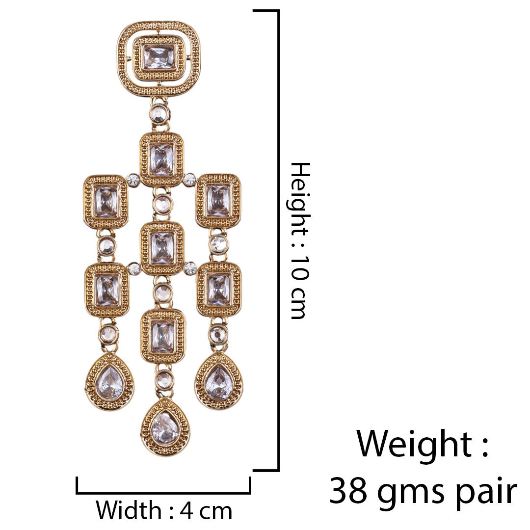 Silver Anshita Gold Designer Earring