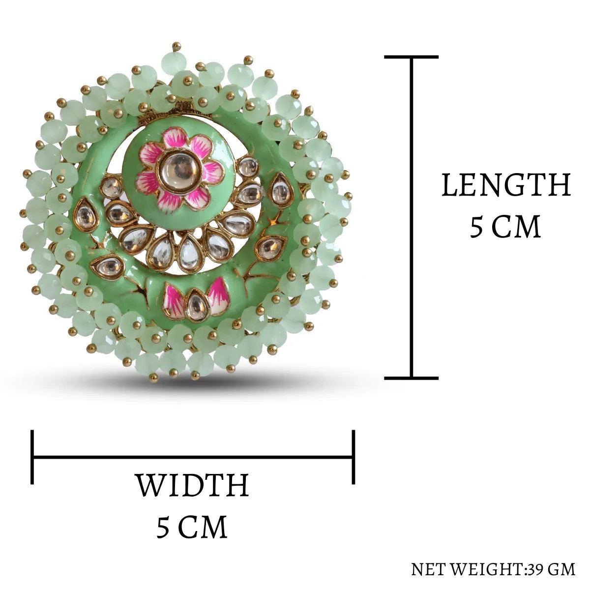 Mint Green Ashu Meena Stud