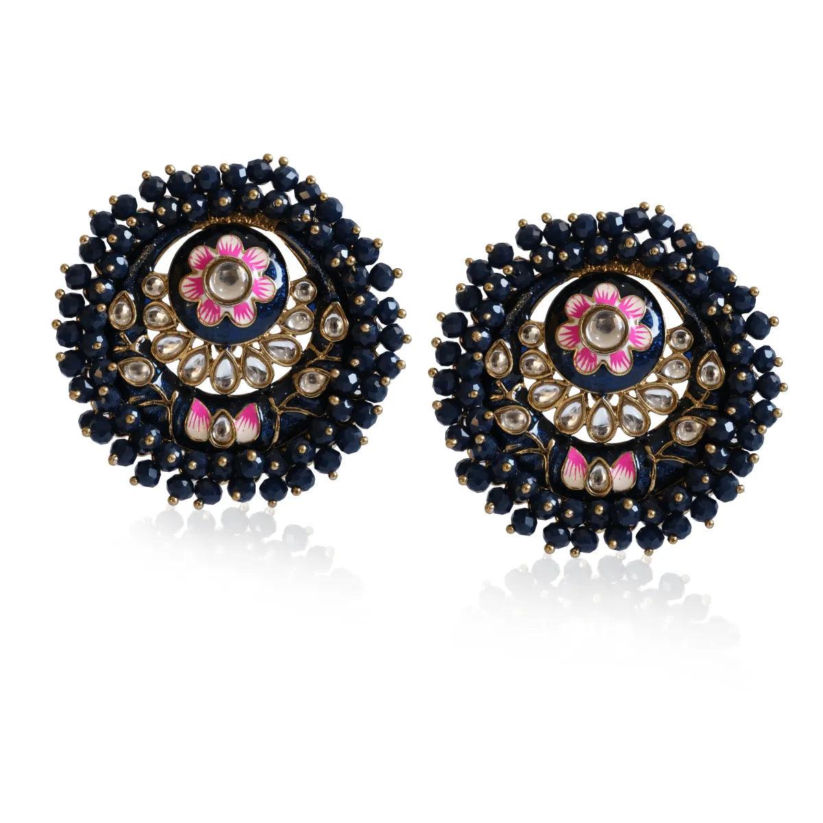 Navy Blue Ashu Meena Stud
