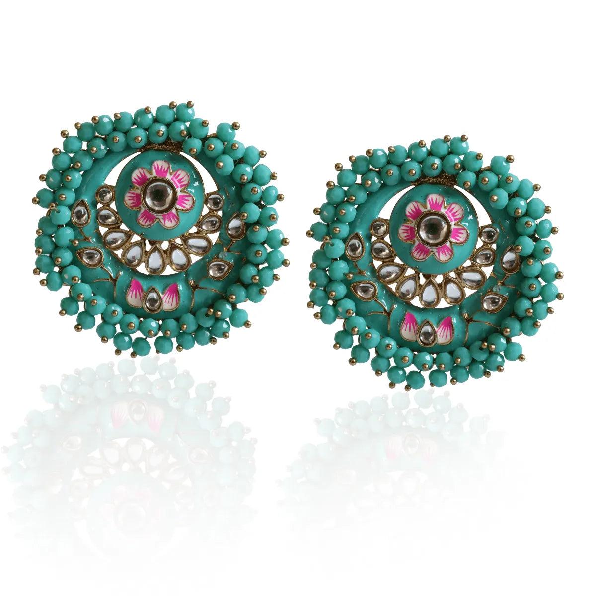 Turquoise Ashu Meena Stud