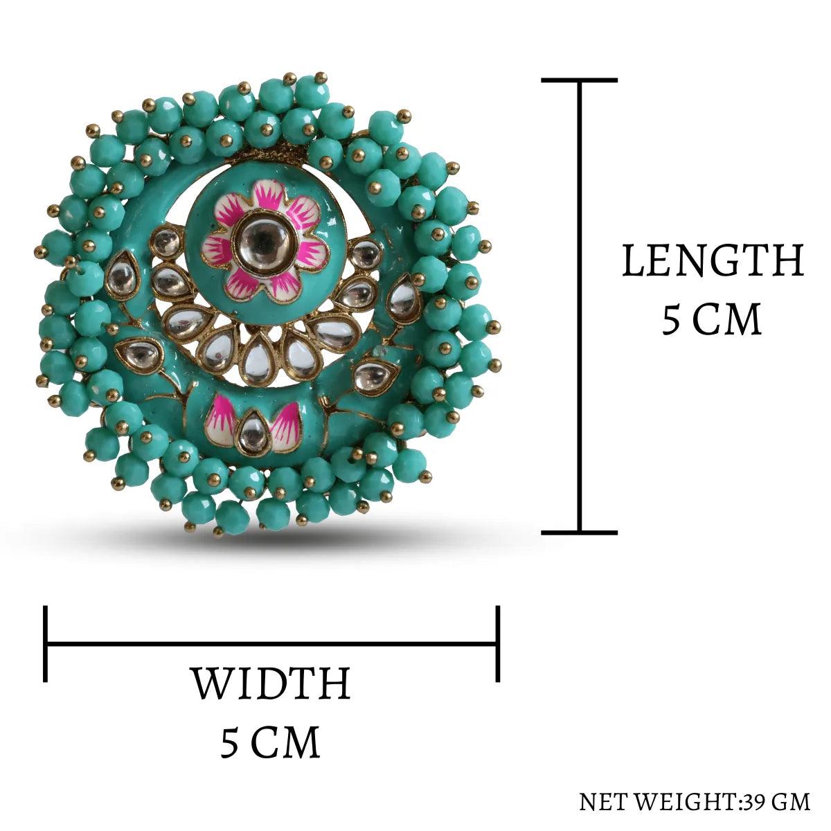 Turquoise Ashu Meena Stud