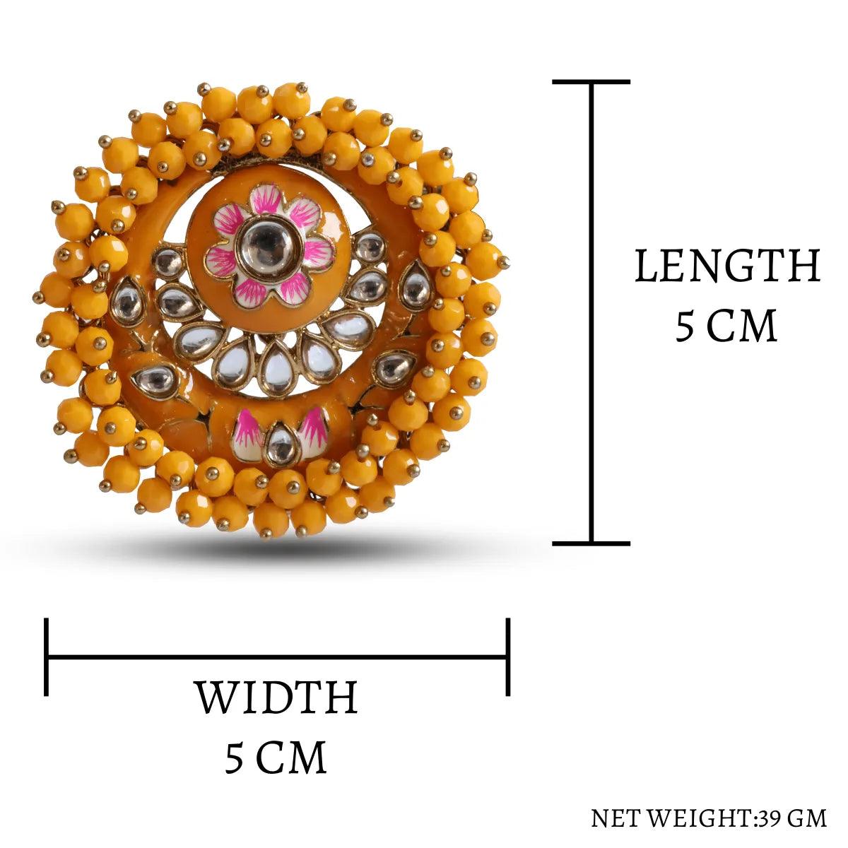 Yellow Ashu Meena Stud