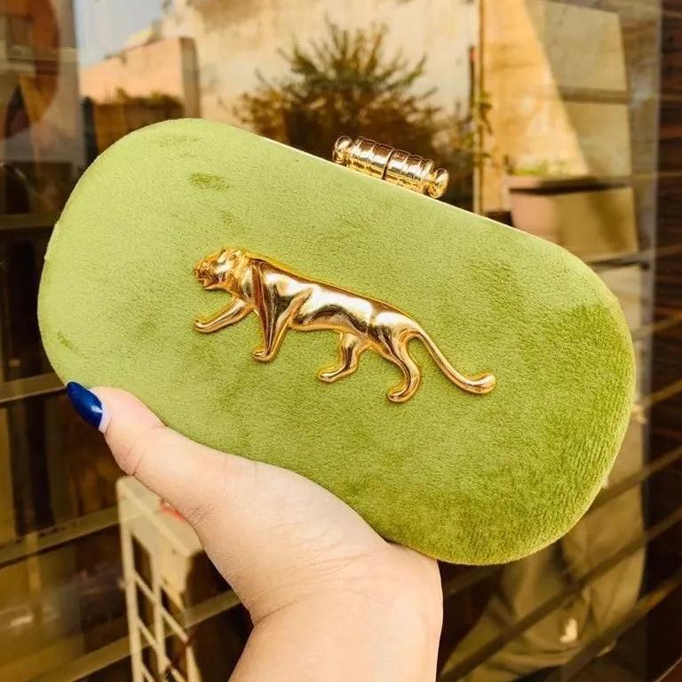 Olive Green Sabya Inspired Clutch Sling