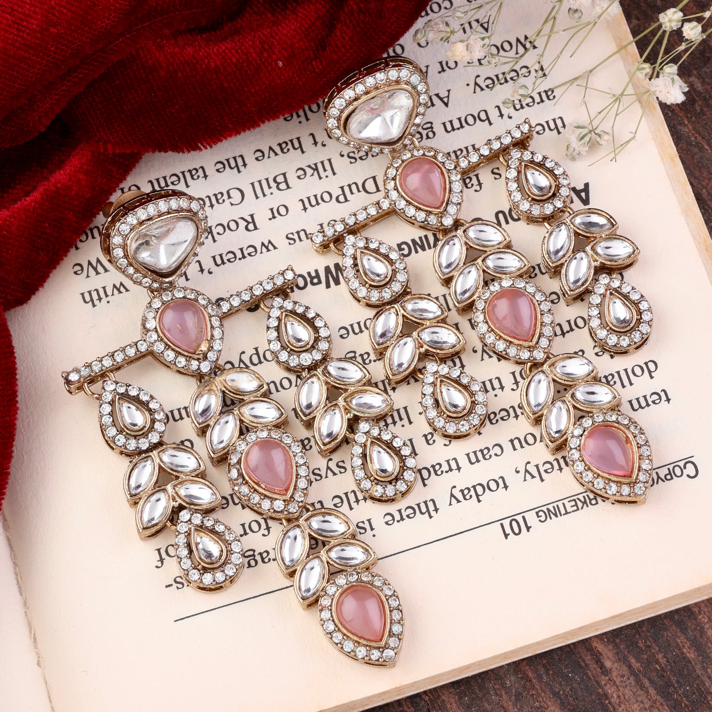 Blush Japneet Premium Designer Zircone Earring