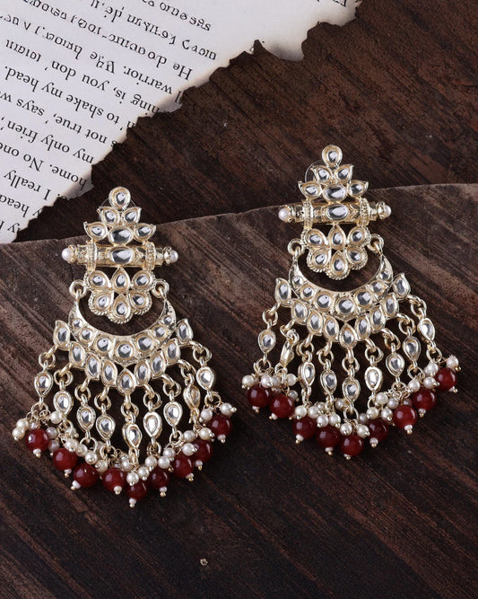 Maroon Aadrika Chandbali