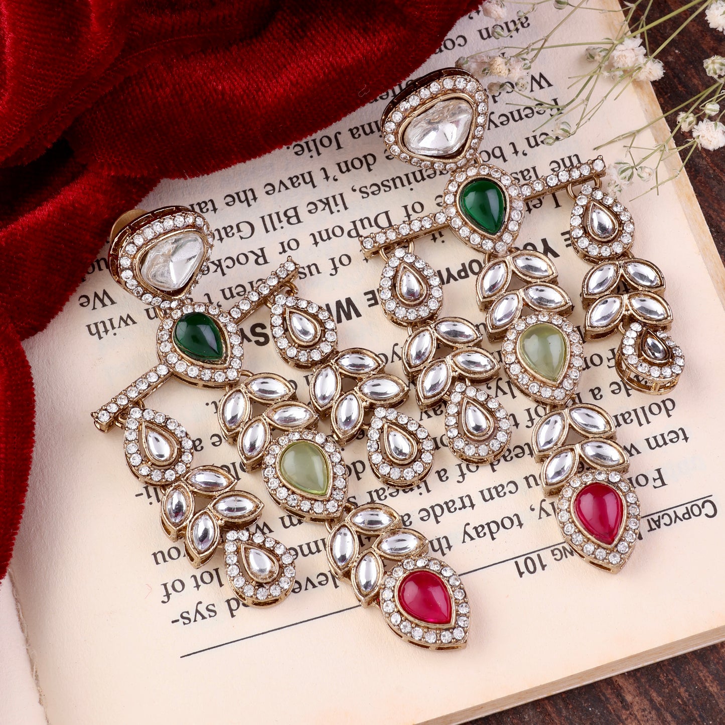 Multi Japneet Premium Designer Zircone Earring