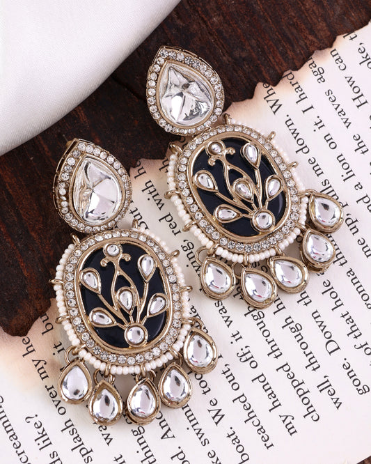Blue Avya Designer Earring