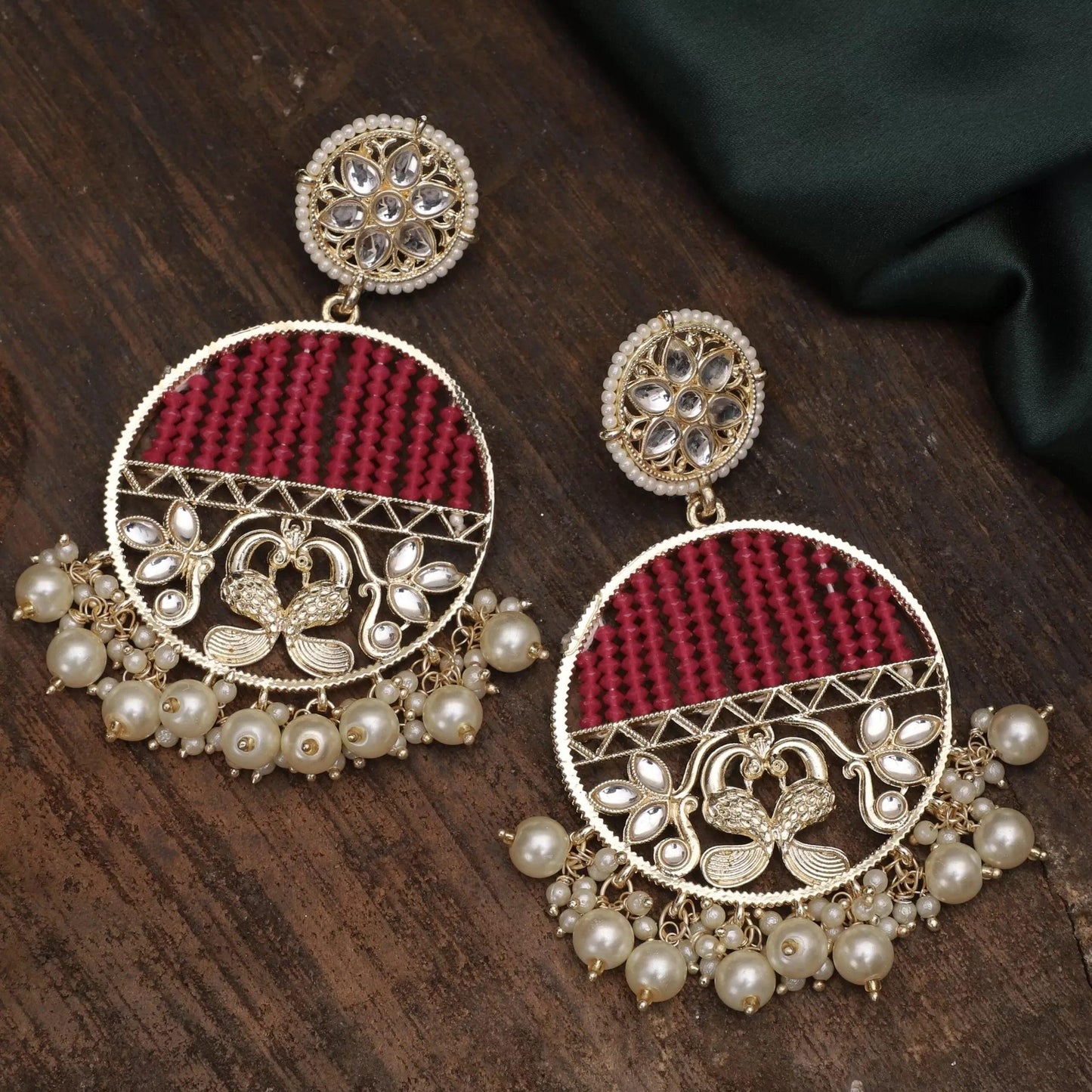 Pink Mehak Chandbali