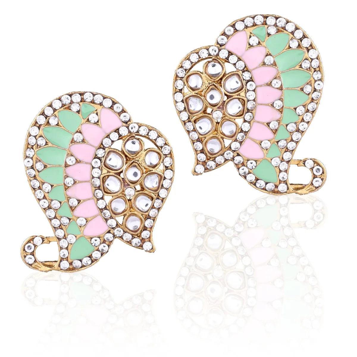 Mint Blush Urfi Stud
