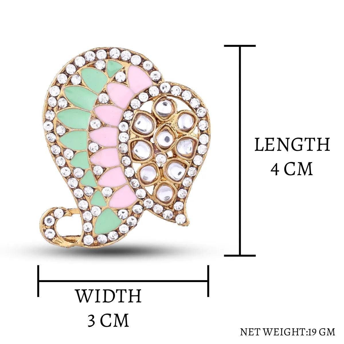 Mint Blush Urfi Stud