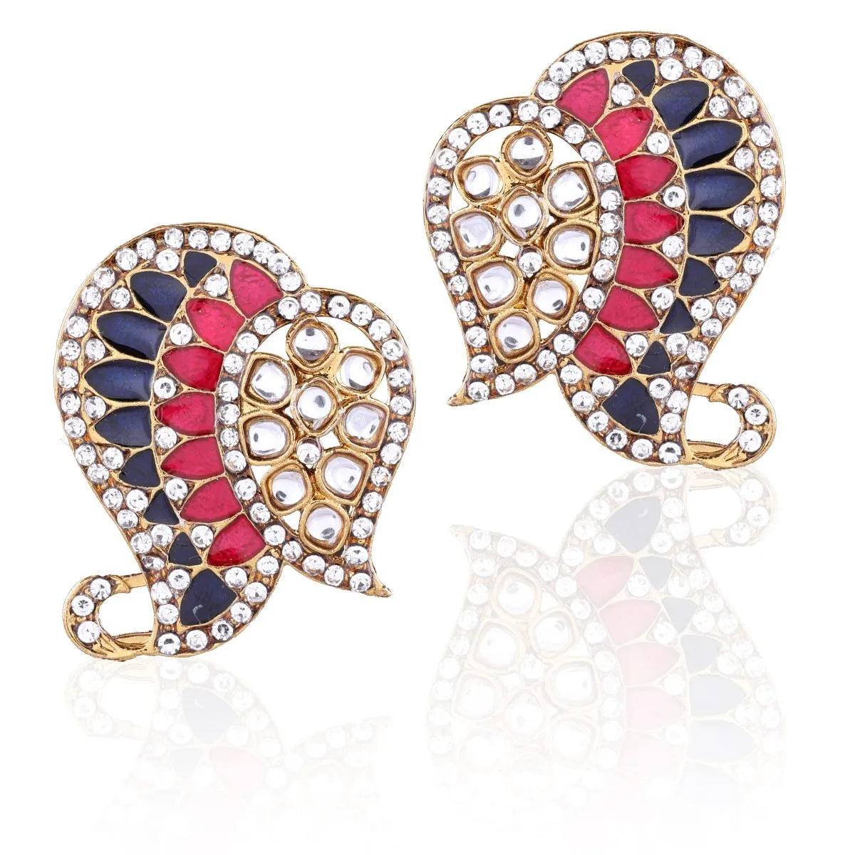 Pink Blue Urfi Stud