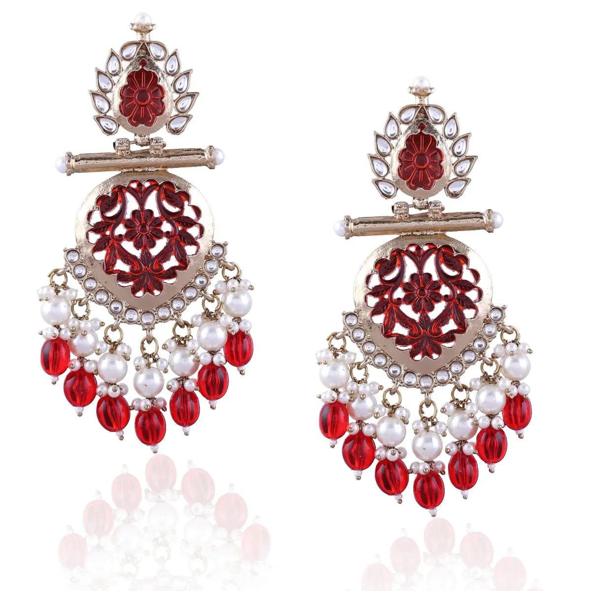 Red Sohum Chandbali