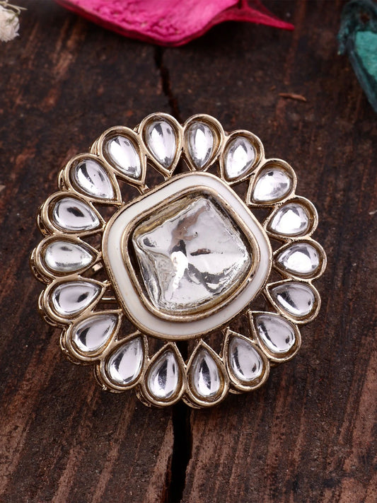 Ivory Lata Ethnic Ring