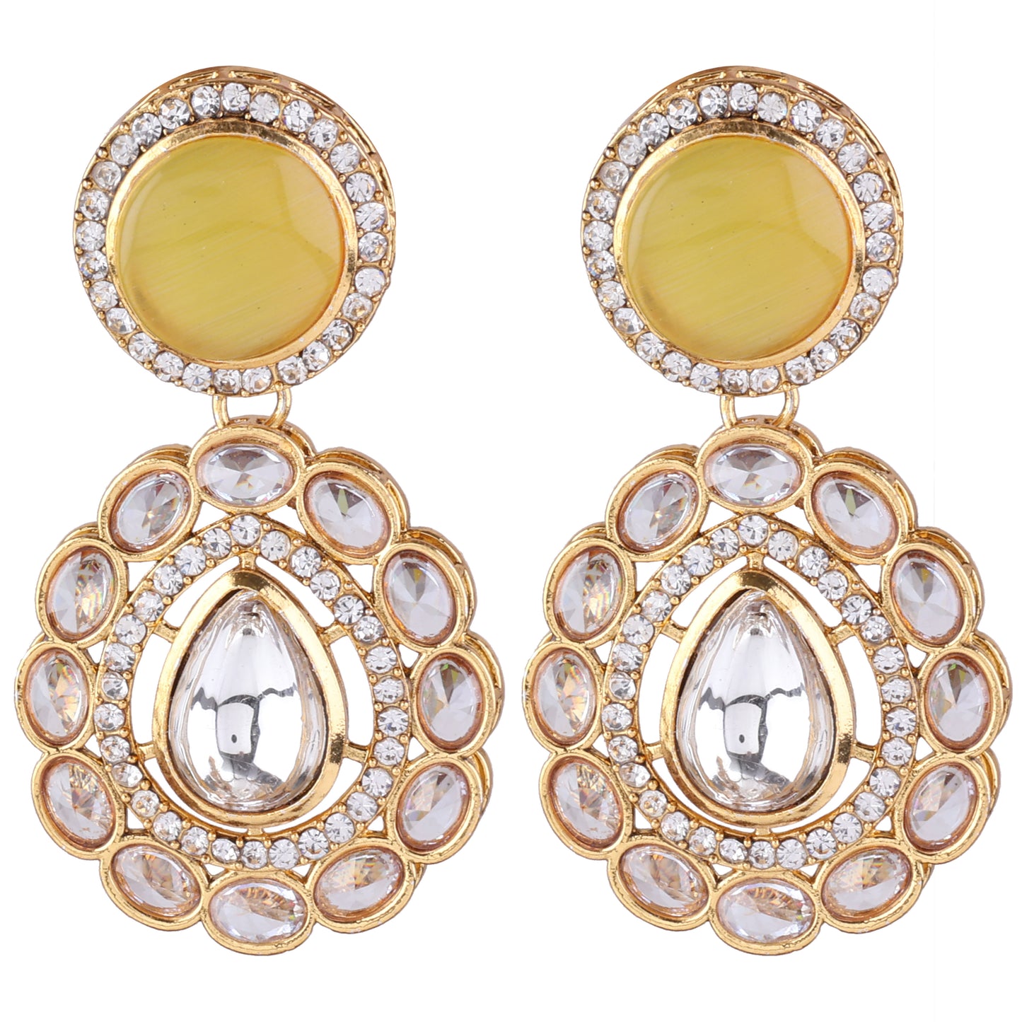 Yellow Oshini Designer Earring