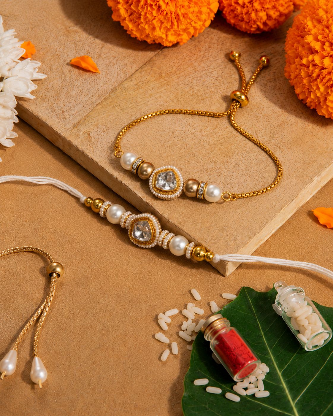 Bhaiya Bhabhi Couple Rakhi Set 🪷