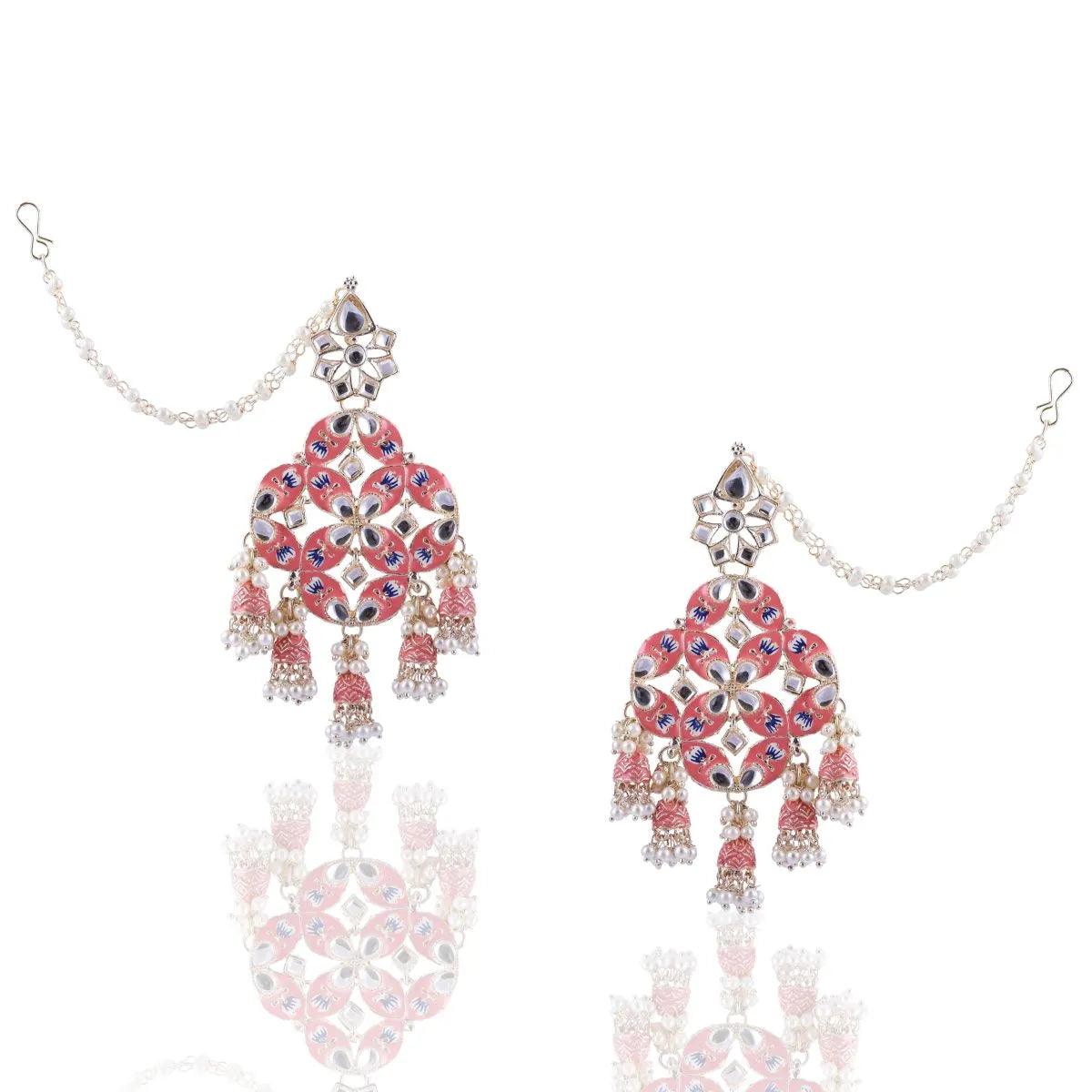 Coral Nyasa Designer Earring with Sahara