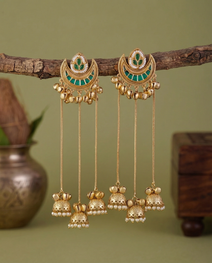 Rimsha Premium Kashmiri Brass Lookalike Earring
