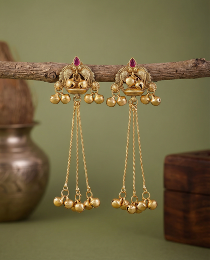 Sakeena Premium Kashmiri Brass Lookalike Earring