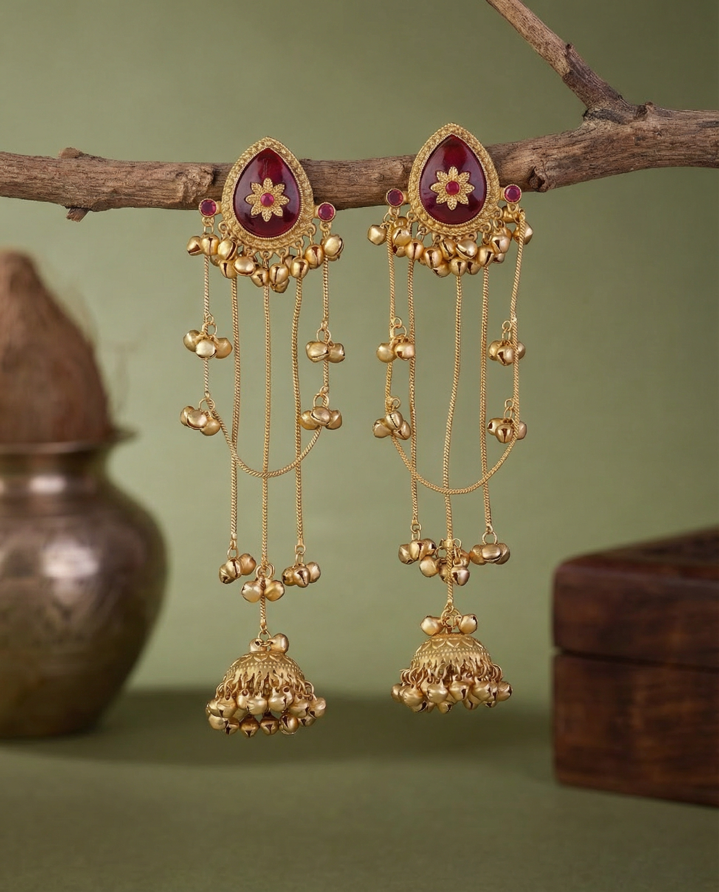 Haya Premium Kashmiri Brass Lookalike Earring