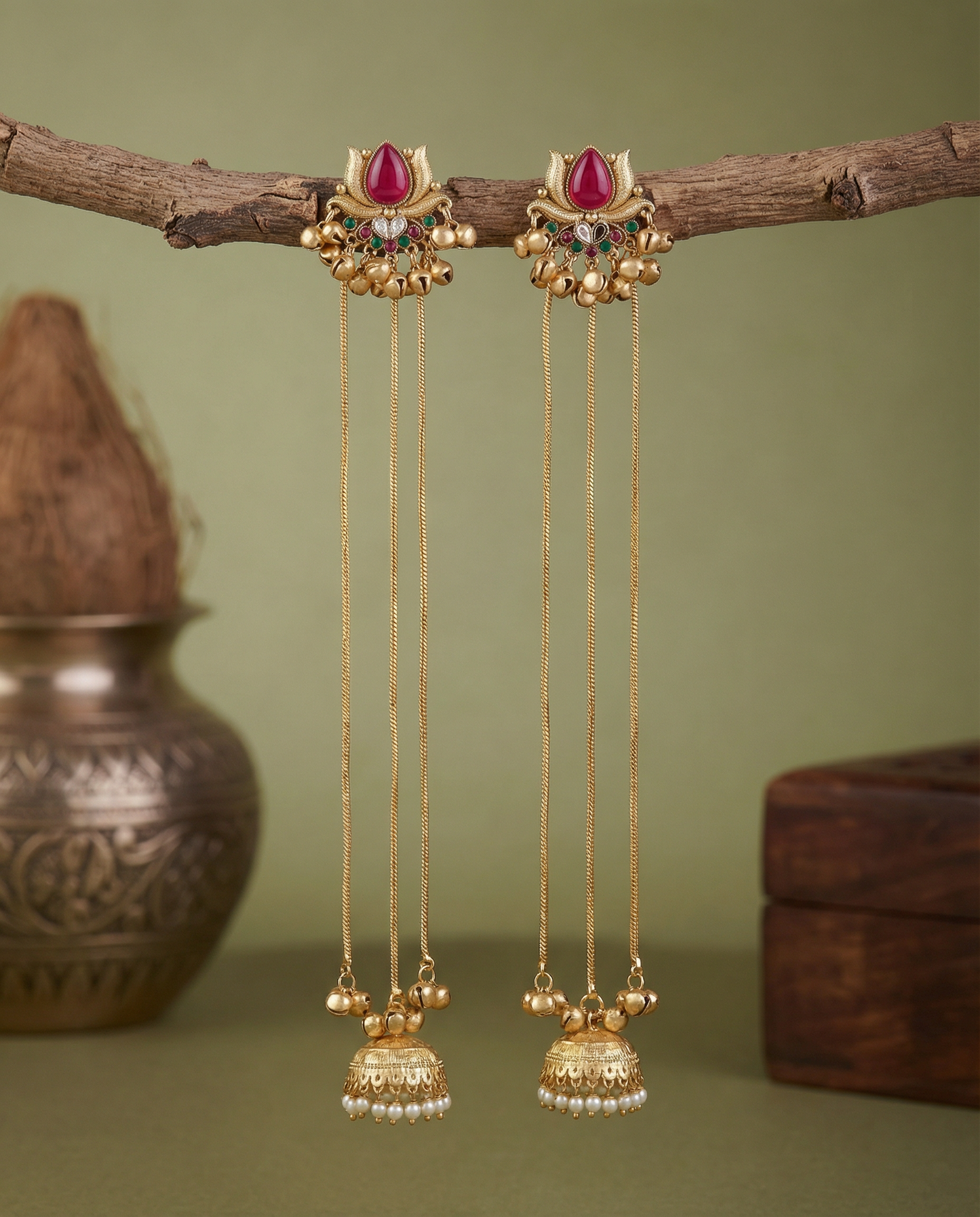 Afsheen Premium Kashmiri Brass Lookalike Earring