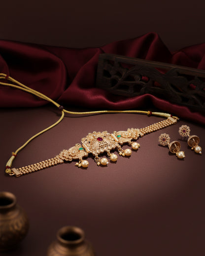 Ginni Rajwada Necklace Set with Earring