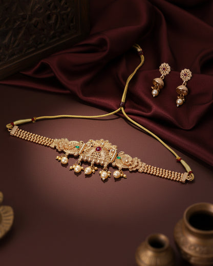 Ginni Rajwada Necklace Set with Earring