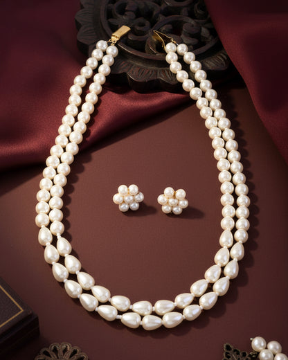 Aatish Pearl Necklace – 2 Layer