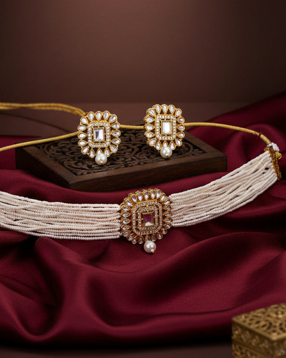 Pearl Hasan Choker Set