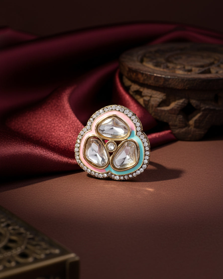Pastel Suryansh Meenakari Ring