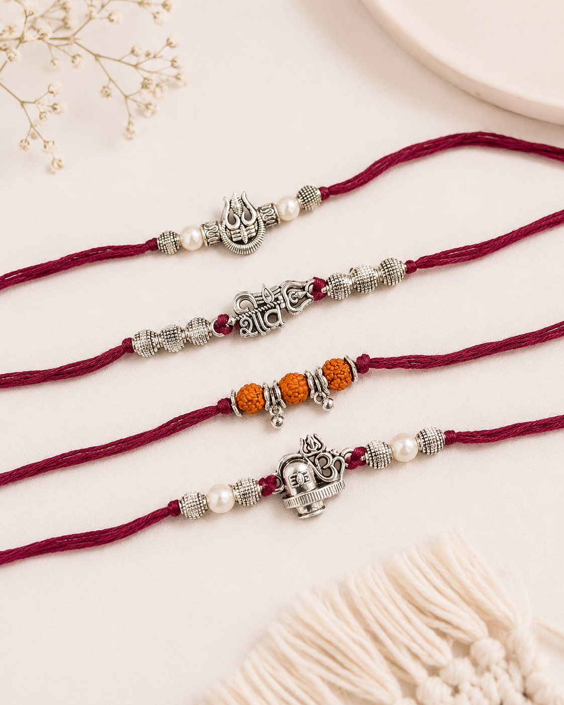 Virupaksha Rakhi Set Pack of 4 | Tilak Set Included