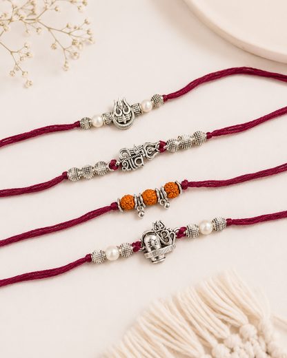 Virupaksha Rakhi Set Pack of 4 | Tilak Set Included