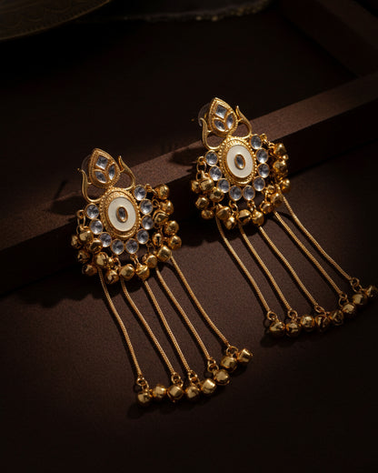Ivory Shriqala Kashmiri Look Ghunghru Earring