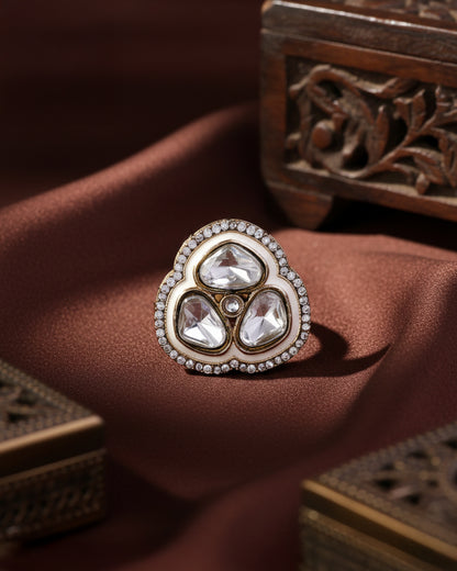 Ivory Suryansh Meenakari Ring