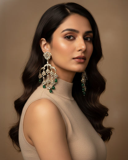 Green Ahsas Designer Premium Earring