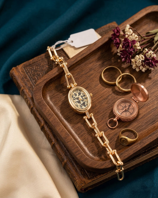 Theo Quartz Wrist Watch - Gold